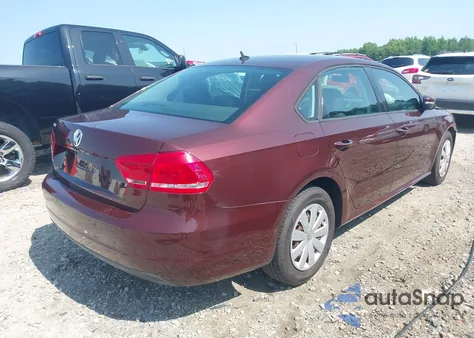 2013 Volkswagen Passat 2.5L S из США, поврежденный, VIN 1VWAP7A32DC106209